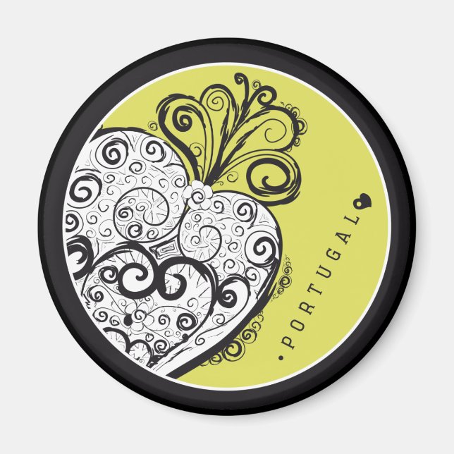 Íman Símbolos de Portugal - Filigree Filigrana (Frente)