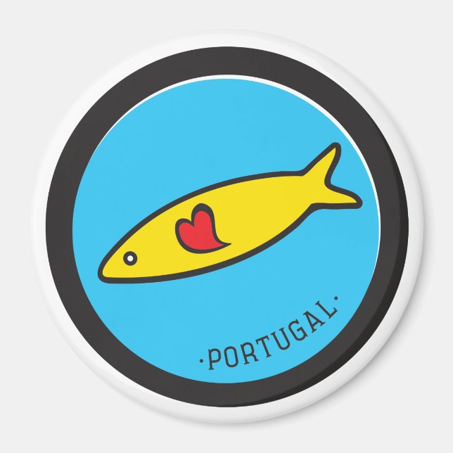 Íman Símbolos de Portugal - Sardine Nr. 02 (Frente)