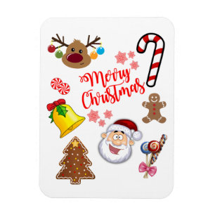 Íman Símbolos do Feliz Natal Magnet