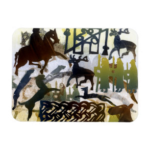 Íman Símbolos e laço Pictish