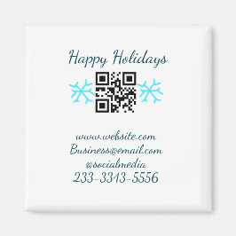 Íman simple custom QR code add your name text Classic