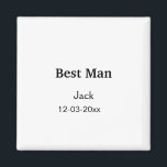 Íman SIMPLE MINIMAL adicione seu nome padrinho de casam<br><div class="desc">design</div>