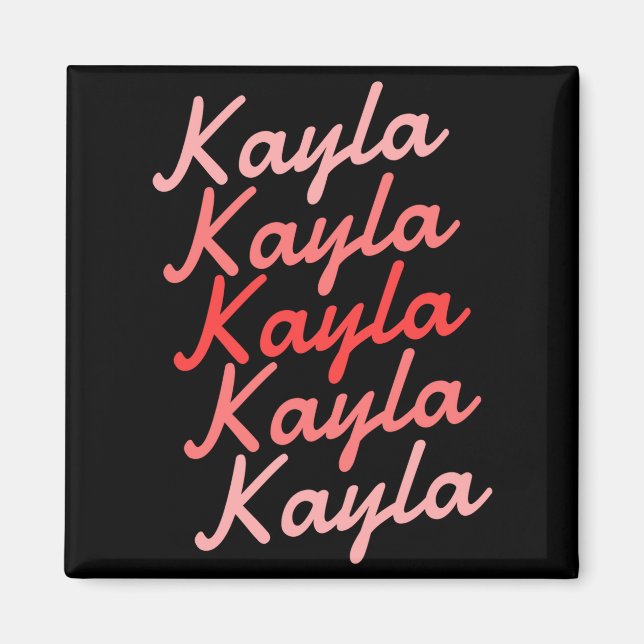 Íman Simple Modern Cool Tygraphy Name Toddler  (Frente)