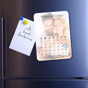 Íman Simples 5 Foto Do Calendário De Linha Salvar O Cas