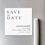 Íman Simples Casamento Moderno Salve a Data<br><div class="desc">Simples casamento moderno Salve o ímã de data</div>