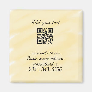 Íman simples código QR personalizado adicionar seu nome