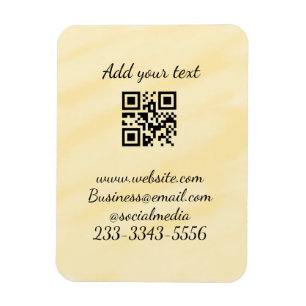 Íman simples código QR personalizado adicionar seu nome