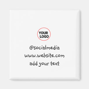 Íman simples e minimamente personalizado adicione o end