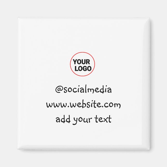 Íman simples e minimamente personalizado adicione o end (Frente)