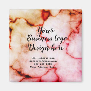 Íman simples e mínimo adicione seu logotipo/design aqu