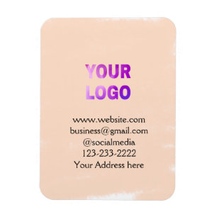 Íman simples e mínimo adicione seu logotipo/design aqui