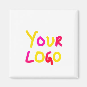 Íman simples e mínimo adicione seu logotipo/design aqui