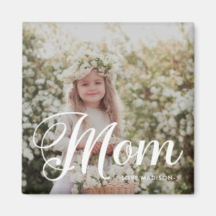 Íman Simples e Na moda Mãe Script de Fotografia