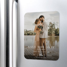 Íman Simples Elegante Moderno Foto Casamento Salve a Da