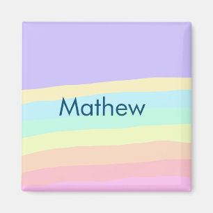 Íman simples letra inicial monograma adicionar sua letr