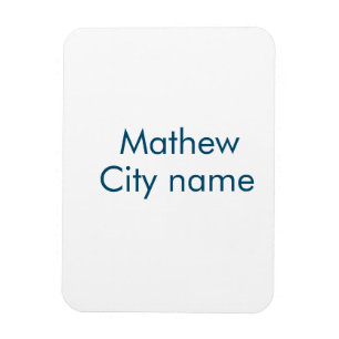 Íman simples letra inicial monograma adicionar sua letr