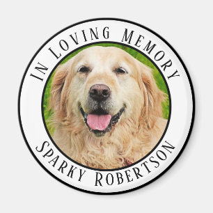 Íman Simples Memorial Personalizado de Pet