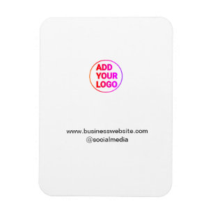 Íman simples minimal adicione seu logotipo/design aquar