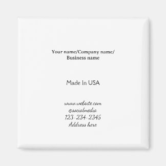 Íman simples minimal adicione seu logotipo/design aqui