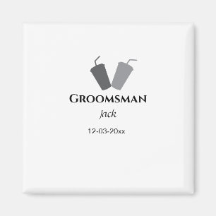 Íman SIMPLES MINIMAL adicione seu nome padrinho persona