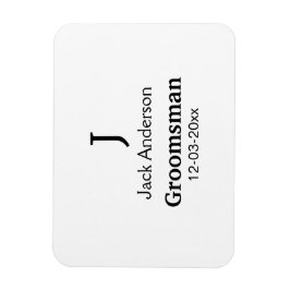 Íman SIMPLES MINIMAL adicione seu nome presente persona