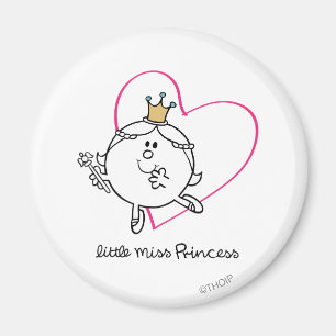 Íman Simples Miss Princesa Coração Rosa