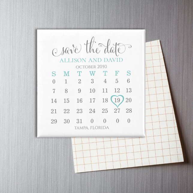 Íman Simples Salvar o Calendário de Casamento de Data (Criador carregado)