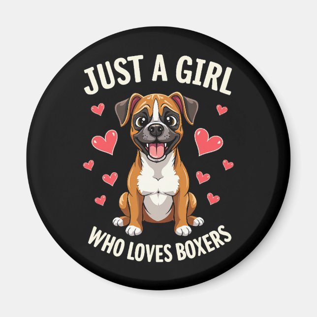 Íman Simplesmente uma garota que adora Boxers (Frente)
