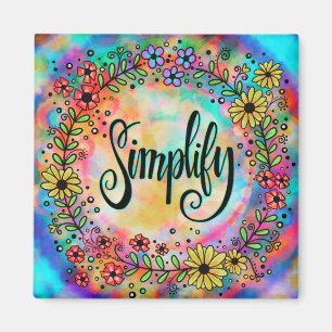 Íman Simplificar Corações Bonito Incolores Florais