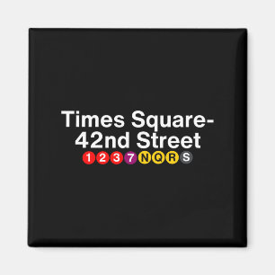 Íman Sinais da Estação de Metrô Times Square Nova York,