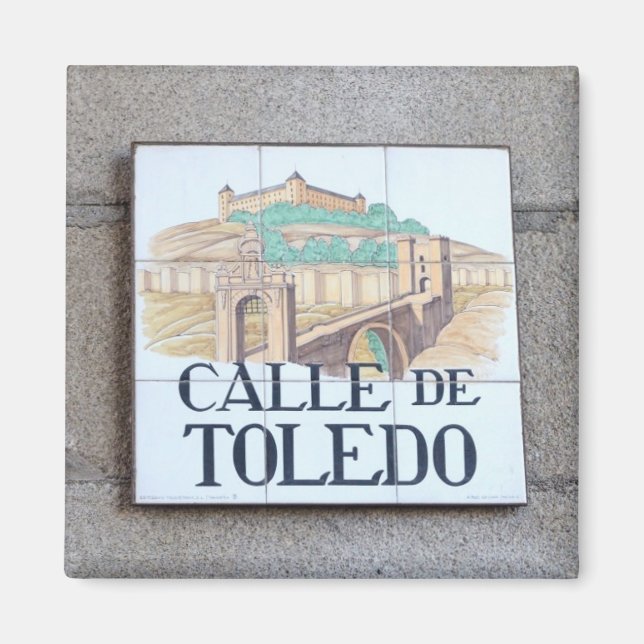 Íman Sinais de estrada de Madrid (Frente)