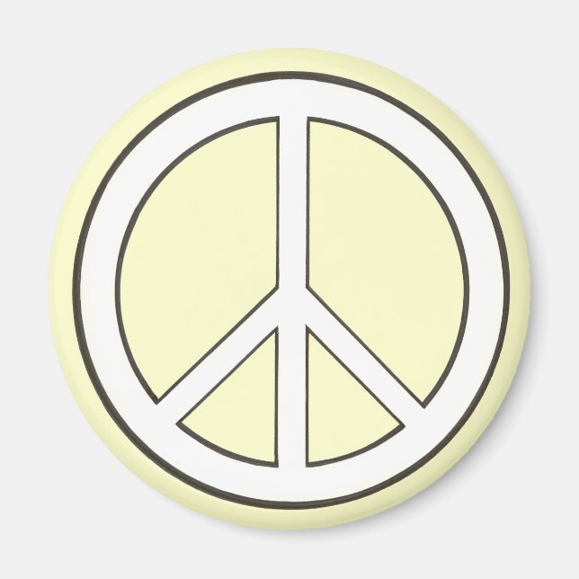 Íman Sinais de Paz de Contorno (Frente)