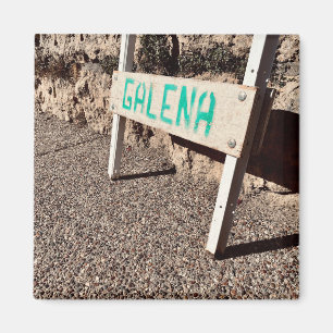 Íman sinal da calçada de galena