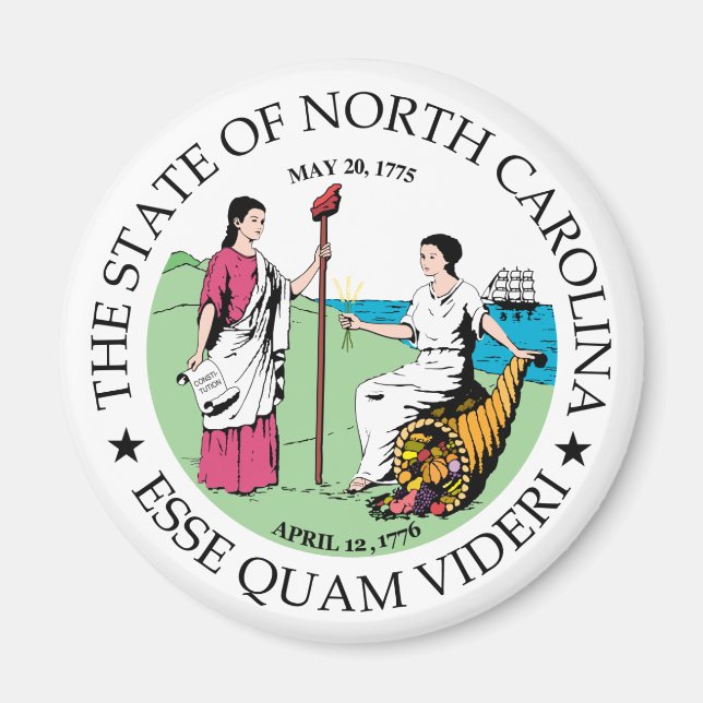 Íman Sinal da Carolina do Norte (Frente)