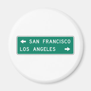 Íman Sinal da estrada de San Francisco Los Angeles