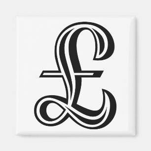 Íman Sinal da libra - preto