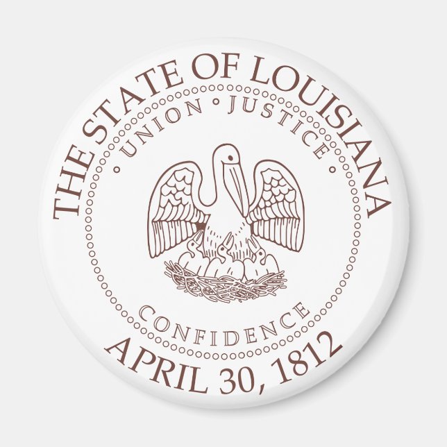 Íman sinal da Louisiana (Frente)