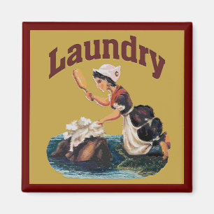 Íman Sinal da sala de Laundy