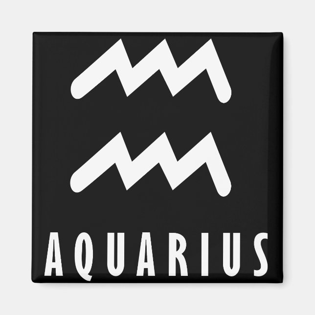 Íman sinal de Aquarius Zodiac (Frente)