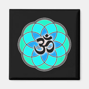 Íman Sinal de Aum Yoga Meditação Semente da Vida Flor d