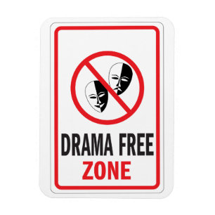 Íman Sinal de aviso da zona franca do drama
