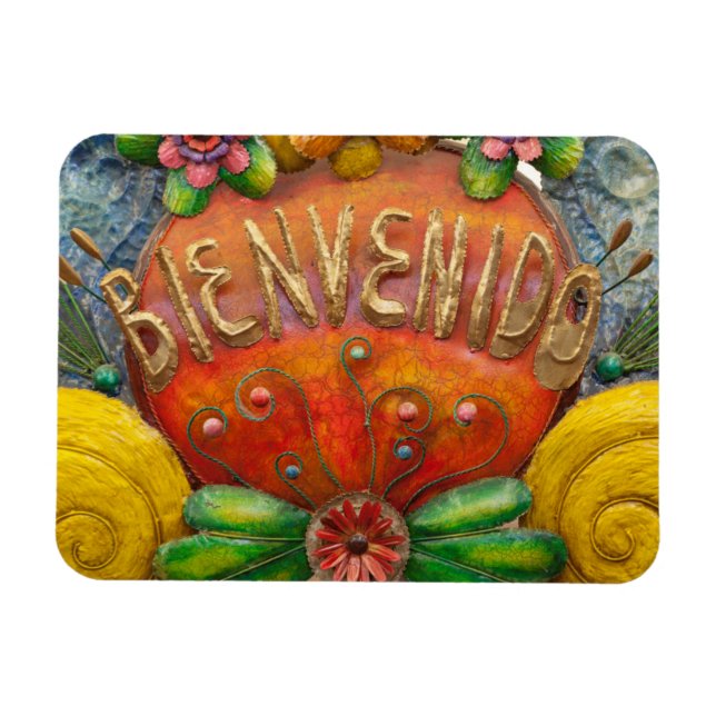 Íman Sinal de boas-vindas em espanhol, México (Horizontal)