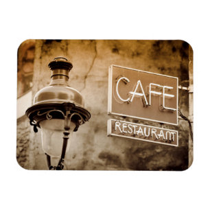 Íman Sinal de café em sépia, Paris, França