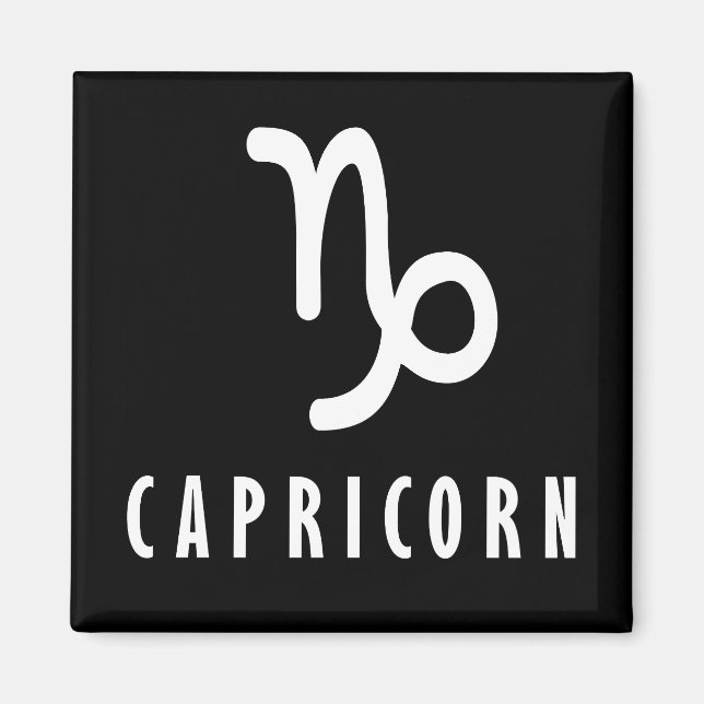 Íman Sinal de Capricórnio zodiac (Frente)