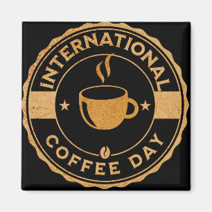 Íman Sinal de Dia Internacional do Café