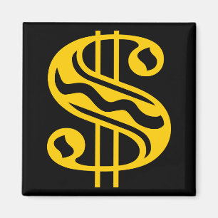 Íman Sinal de Dólar - âmbar