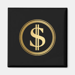 Íman Sinal de Dólar Dourado D.o.g.e. 4 de Julho
