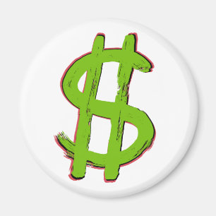 Íman Sinal de dólar verde