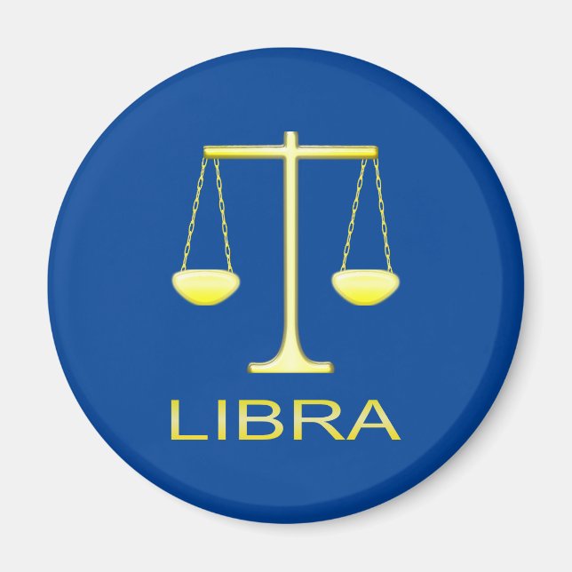Íman Sinal de estrela do Ouro Libra Escala (Frente)