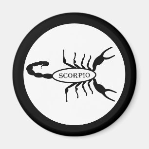 Íman Sinal de Estrela Scorpion Preta